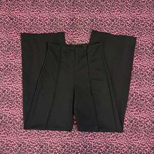 Vintage Y2K French Kiss Black Wide Leg Pleated Front Pants XS